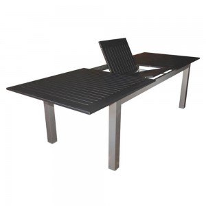 Mesa Extensible de Aluminio Boheme Negra 2.1m CEC | Andreplast