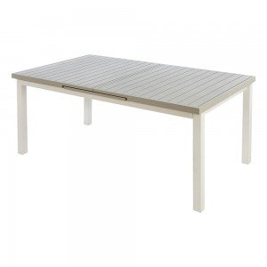 Mesa Extensible de Aluminio Boheme Blanca 2.8m CEC | Andreplast