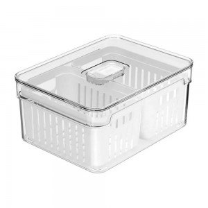 Organizador de Heladera Clear Fresh con 2 Cestas 2.2L OU | Andreplast