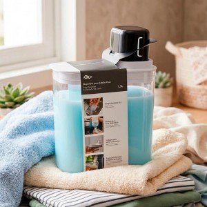 DISPENSER DE JABON LIQUIDO CON DOSIFICADOR BLANCO - OU
