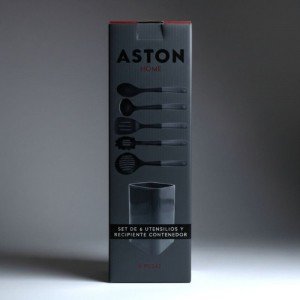 Set de 6 Utensilios de Cocina con Contenedor Aston Home | Andreplast