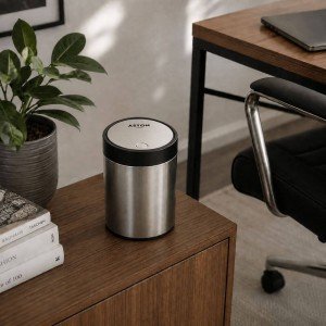 Cesto de Residuos 1,5L Acero Inoxidable Aston Home | Andreplast