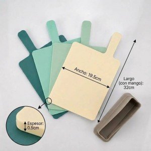 Set de Tablas de Picar con Base 5 Piezas Aston Home | Andreplast