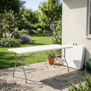 Mesa Plegable de Acero Tipo Valija Aquadis | Andreplast