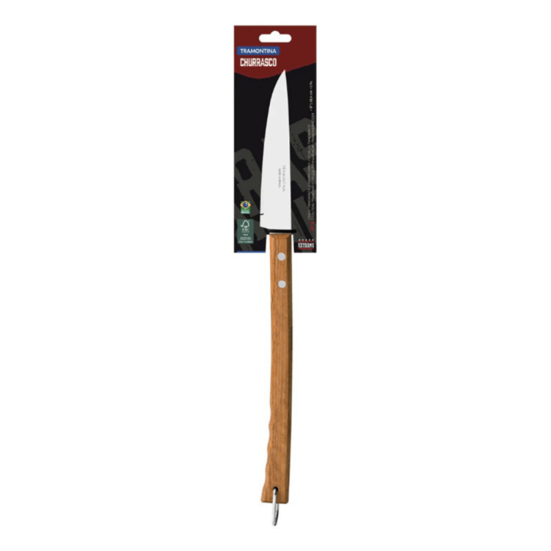 Cuchillo Trinchante Tramontina Churrasco Acero y Madera | Andreplast
