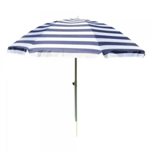 Sombrilla Playera Reclinable 2m Azul y Blanco Brogas | Andreplast