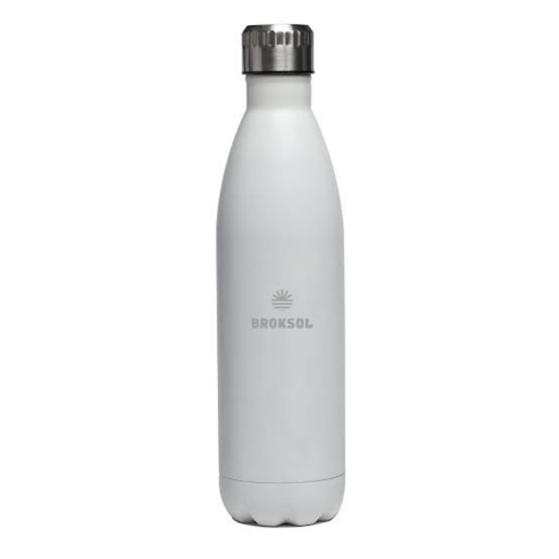 Botella Sport Térmica 750ml Blanca Broksol Brogas | Andreplast