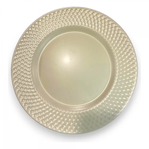 Plato de Sitio 33cm PVC Dorado y Plateado | Andreplast