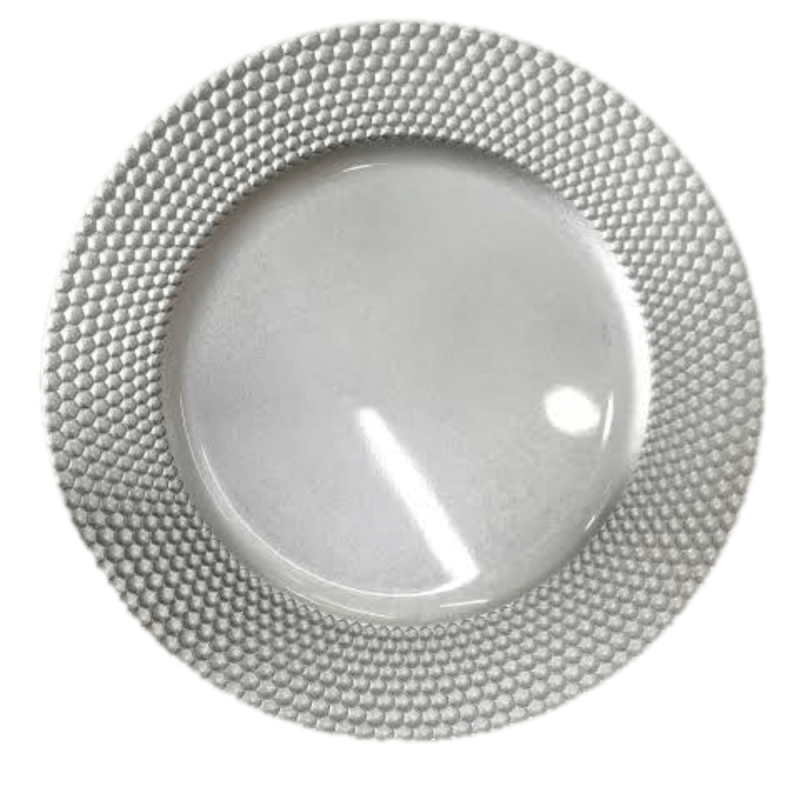 Plato de Sitio 33cm PVC Dorado y Plateado | Andreplast