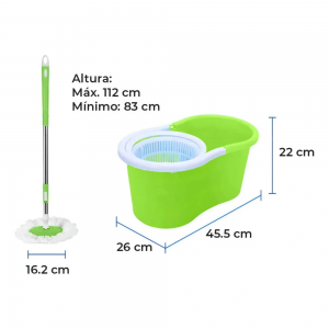 Mopa Giratoria con Balde Escurridor de Pisos | Andreplast