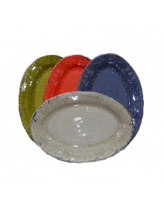 Bandeja Melamina Oval Decorada